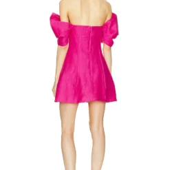 Cult Gaia ROBE ASAL Calliandra Nubby Faille -Ravis Mode Soldes Boutique CULG WD202 V3