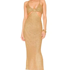 Cult Gaia ROBE SERITA Gold 9 Cult Gaia ROBE SERITA Gold -Ravis Mode Soldes Boutique CULG WD94 V1 1