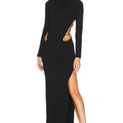 ROBE CUT OUT Black