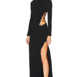 ROBE CUT OUT Black -Ravis Mode Soldes Boutique DUNR WD17 V3