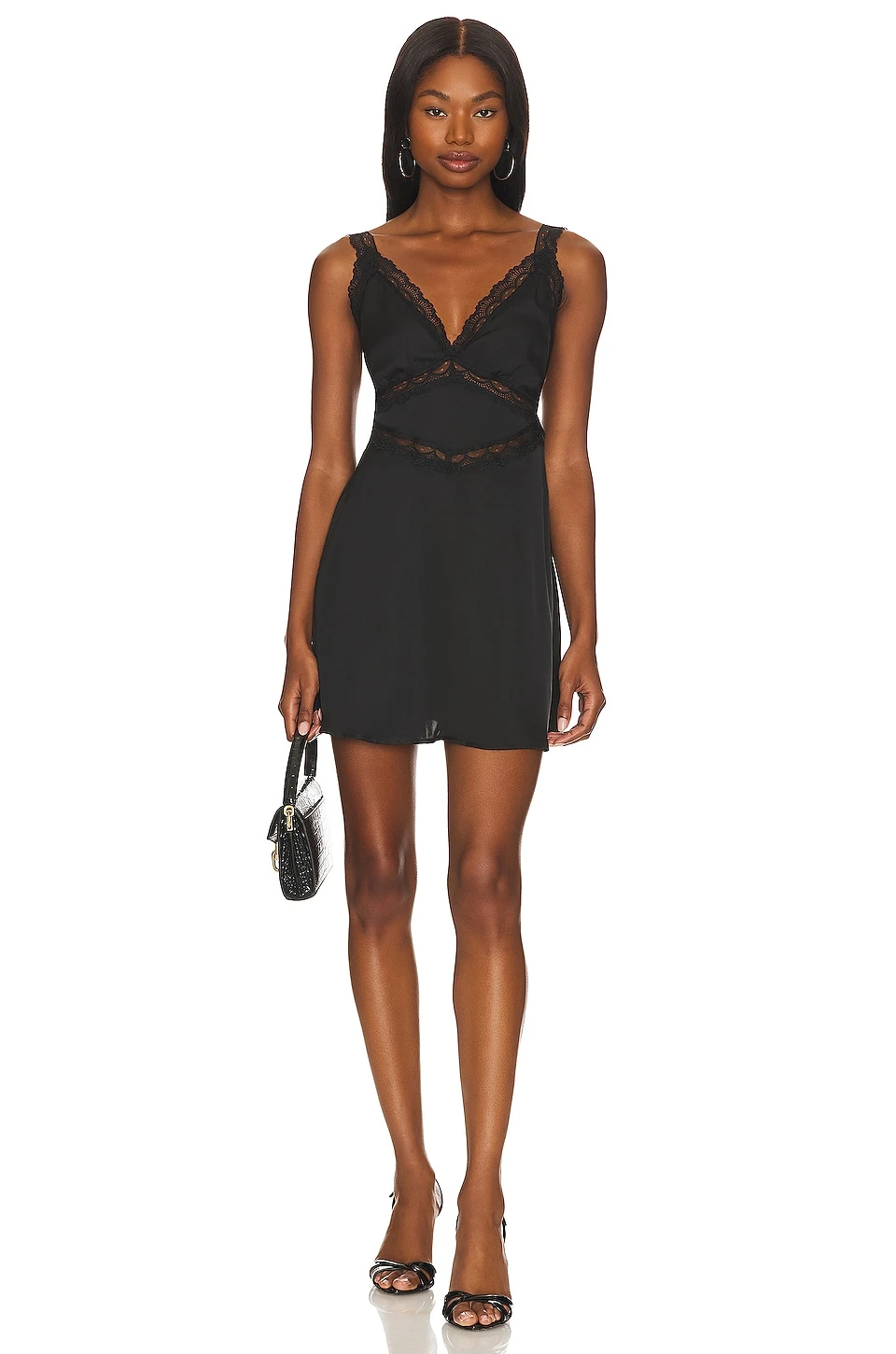 ROBE COURTE AMELIA Black 1 ROBE COURTE AMELIA Black