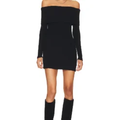 ROBE OFF-SHOULDER Black