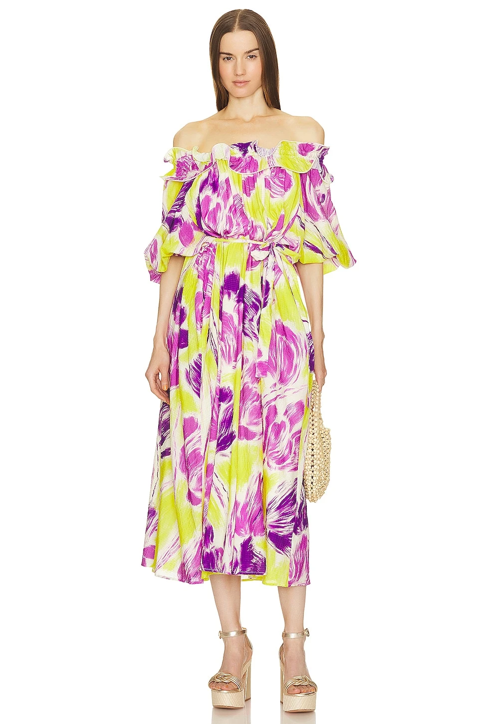 ESSENTIEL ANTWERP ROBE MAXI DAGNET Limoncello 1 ESSENTIEL ANTWERP ROBE MAXI DAGNET Limoncello