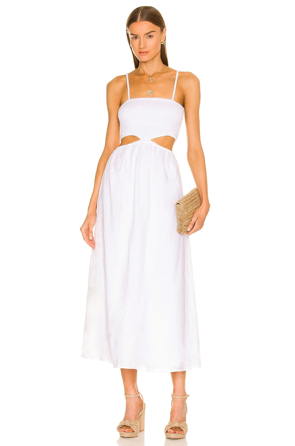 Faithfull The Brand ROBE TAYARI Plain White 1 Faithfull The Brand ROBE TAYARI Plain White