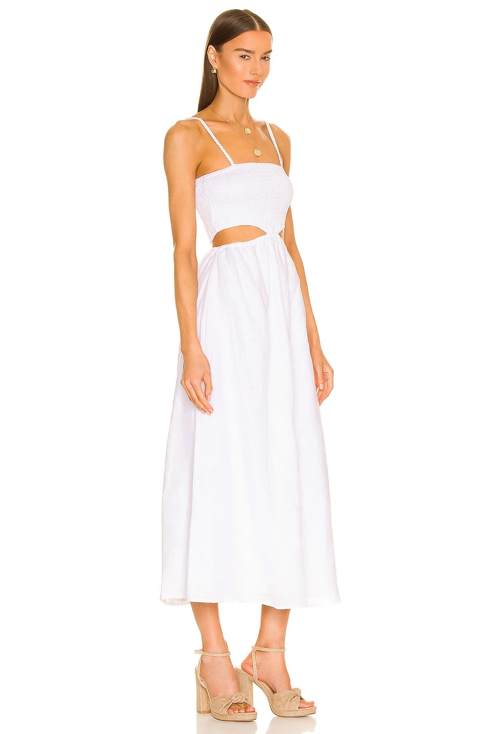 Faithfull The Brand ROBE TAYARI Plain White 2 Faithfull The Brand ROBE TAYARI Plain White – Image 2