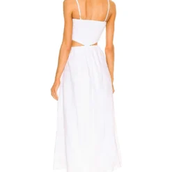 Faithfull The Brand ROBE TAYARI Plain White 5 Faithfull The Brand ROBE TAYARI Plain White -Ravis Mode Soldes Boutique FAIB WD460 V3