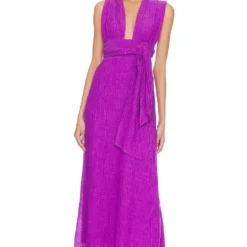 Faithfull The Brand ROBE MAXI TROPIQUES Violet