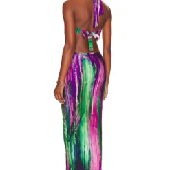 ROBE LONG GAIA Magenta Pop -Ravis Mode Soldes Boutique FDOR WD30 V3