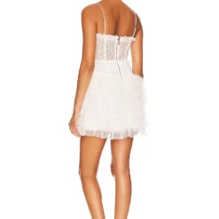 ROBE COURTE JULES White -Ravis Mode Soldes Boutique FORL WD1032 V3