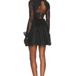 ROBE REGINA Black 7 ROBE REGINA Black -Ravis Mode Soldes Boutique FORL WD1093 V4