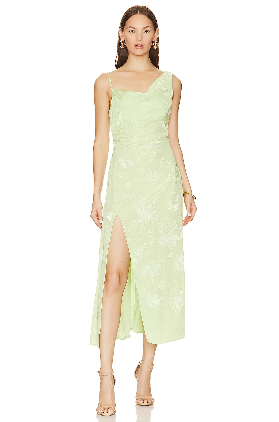 ROBE MI-LONGUE ILANA Green 1 ROBE MI-LONGUE ILANA Green