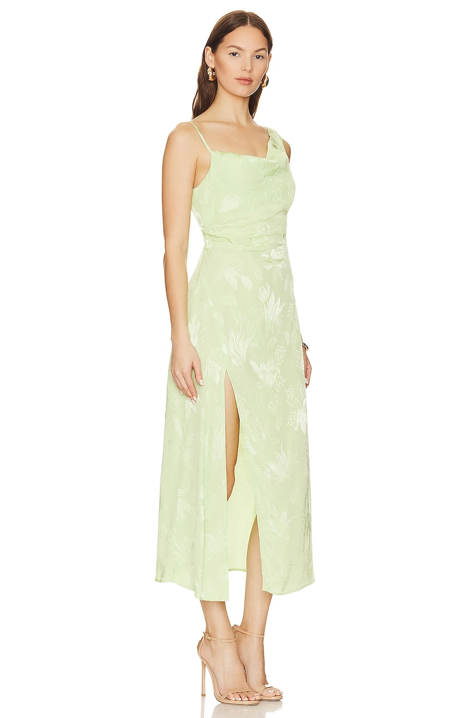 ROBE MI-LONGUE ILANA Green 2 ROBE MI-LONGUE ILANA Green – Image 2