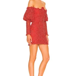 ROBE CLARISSE Red -Ravis Mode Soldes Boutique FORL WD989 V2