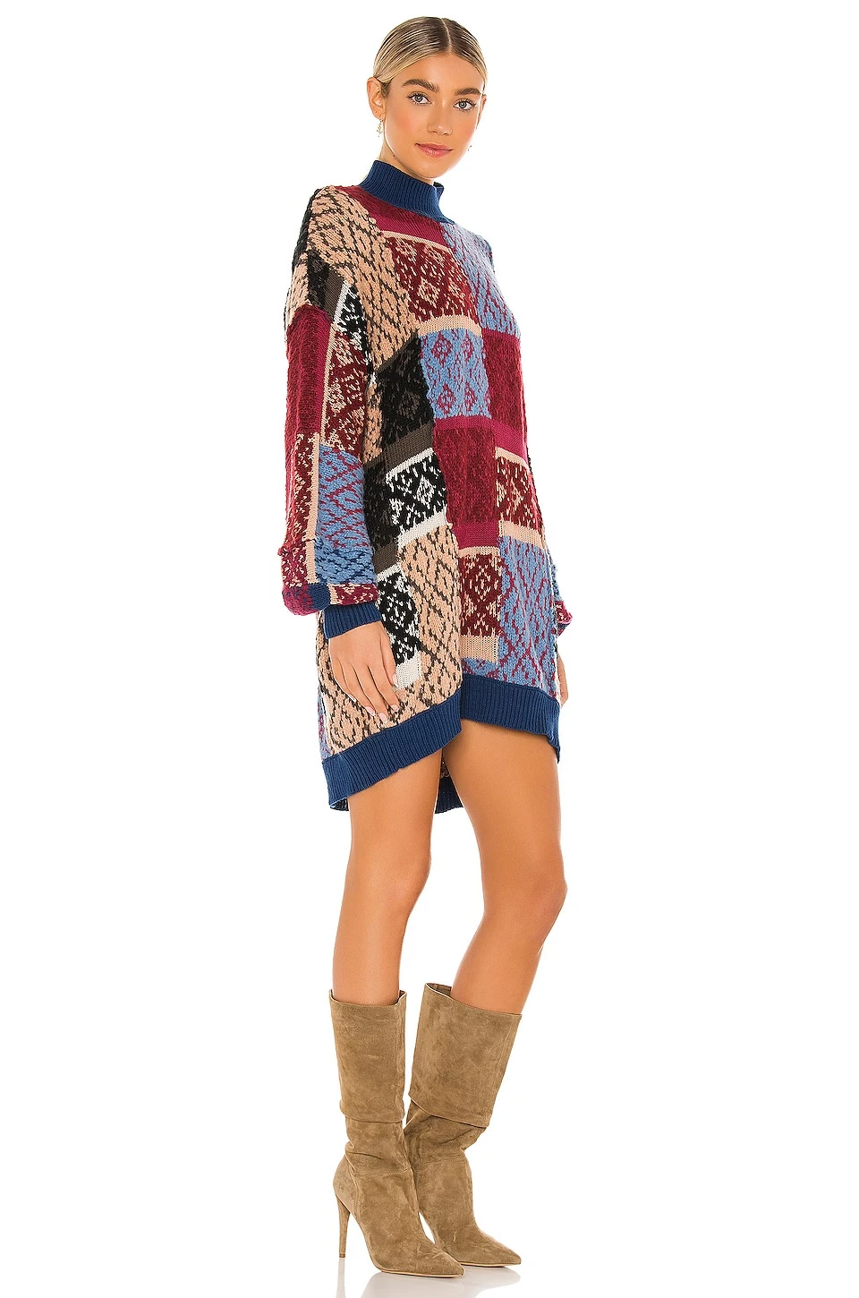 FREE PEOPLE ROBE PATCHED ARGYLE Ivy League Combo 3 FREE PEOPLE ROBE PATCHED ARGYLE Ivy League Combo – Image 3