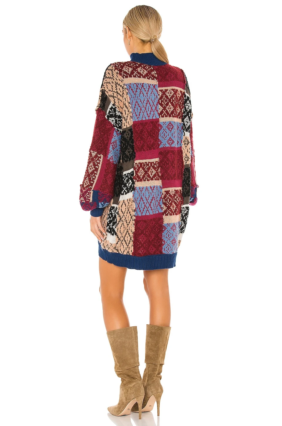 FREE PEOPLE ROBE PATCHED ARGYLE Ivy League Combo 4 FREE PEOPLE ROBE PATCHED ARGYLE Ivy League Combo – Image 4