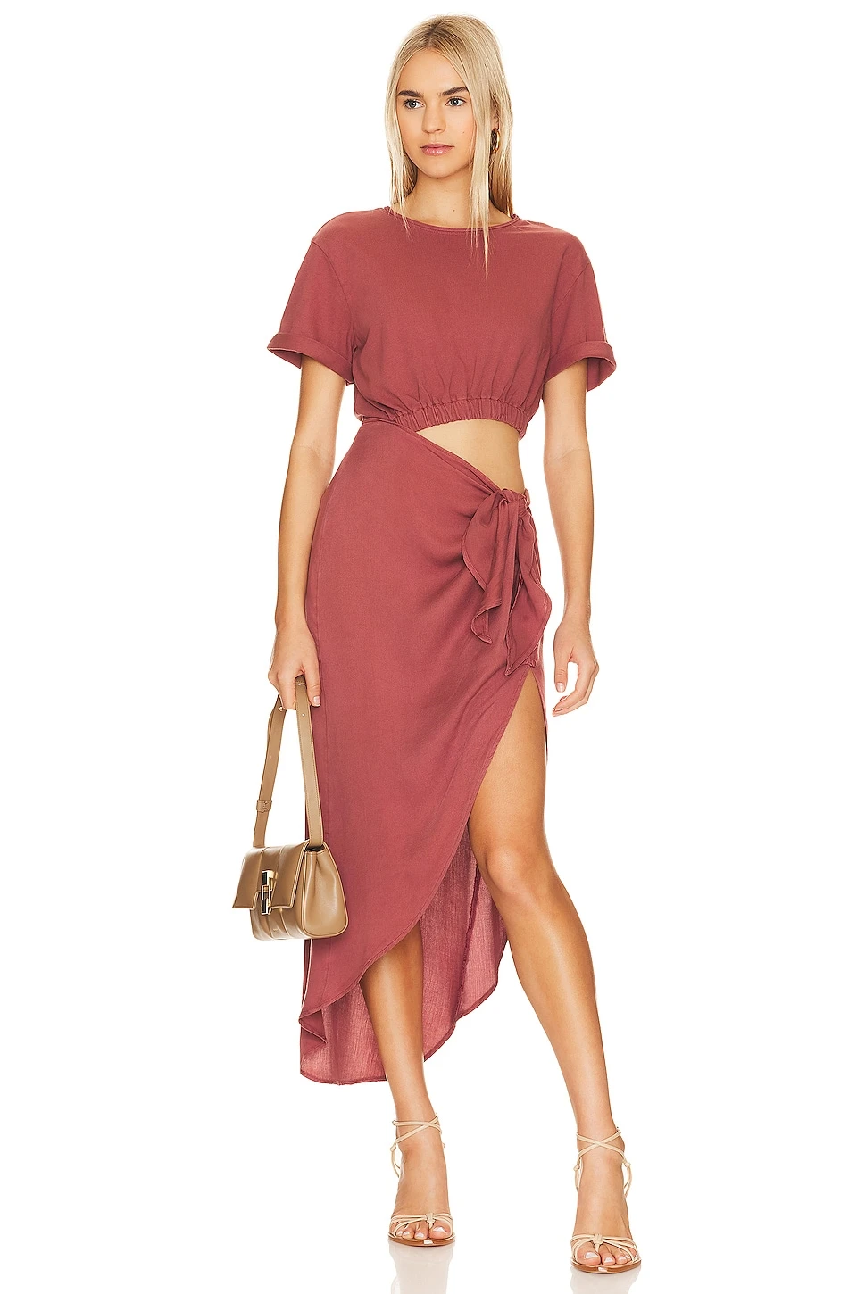 FREE PEOPLE ROBE RAE Redwood 1 FREE PEOPLE ROBE RAE Redwood