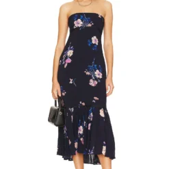 FREE PEOPLE ROBE ROSIE Grapefruit Combo -Ravis Mode Soldes Boutique FREE WD2548 V1