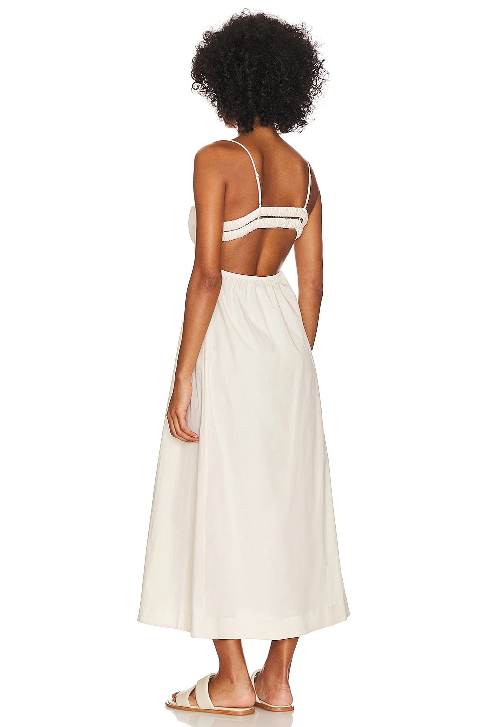FREE PEOPLE ROBE MI-LONGUE FIFI Ivory 3 FREE PEOPLE ROBE MI-LONGUE FIFI Ivory – Image 3