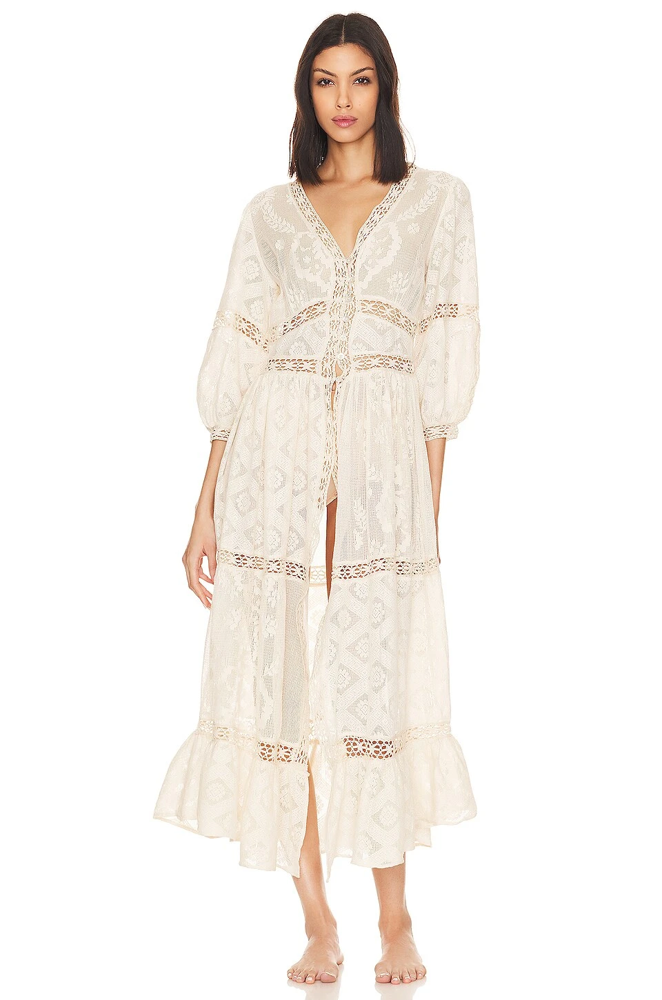 FREE PEOPLE See Me At Sunset Robe Tea 2 FREE PEOPLE See Me At Sunset Robe Tea – Image 2