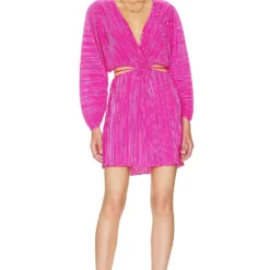 GOOD AMERICAN ROBE COURTE ALWAYS FITS Fuchsia Pink001