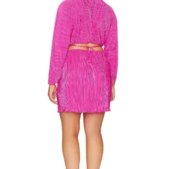 GOOD AMERICAN ROBE COURTE ALWAYS FITS Fuchsia Pink001 -Ravis Mode Soldes Boutique GAME WD22 V6