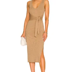 GOOD AMERICAN ROBE BELTED Taupe001