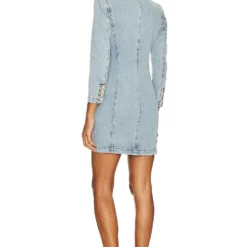 ROBE BLAZER EN DENIM SEAN Light Blue -Ravis Mode Soldes Boutique GLOV WD35 V3