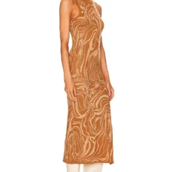 ROBE MI-LONGUE PALOMA Cinnamon 4 ROBE MI-LONGUE PALOMA Cinnamon -Ravis Mode Soldes Boutique HEAR WD299 V2