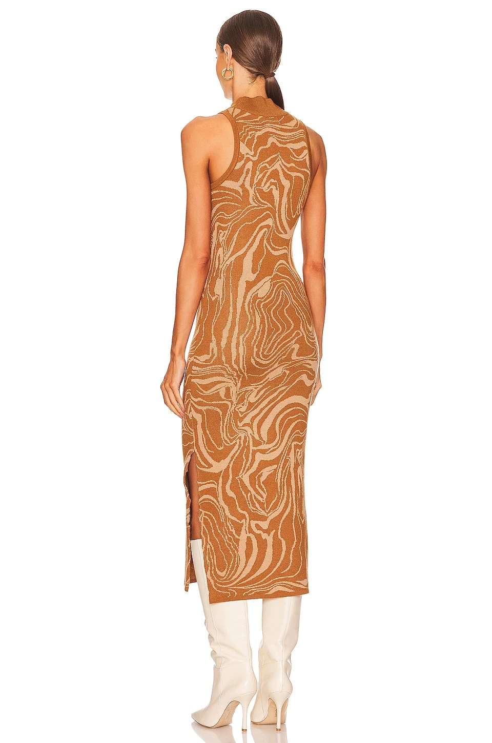 ROBE MI-LONGUE PALOMA Cinnamon 3 ROBE MI-LONGUE PALOMA Cinnamon – Image 3