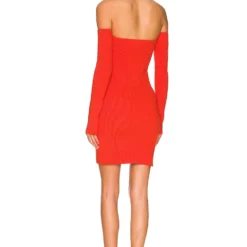 Helmut Lang ROBE CONTOUR Poppy -Ravis Mode Soldes Boutique HLNR WD39 V3
