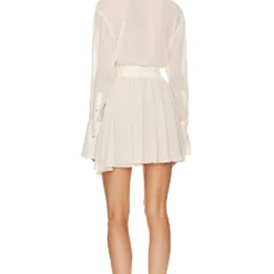 ROBE SHEER MINI Cream 7 ROBE SHEER MINI Cream -Ravis Mode Soldes Boutique HLSA WD25 V3