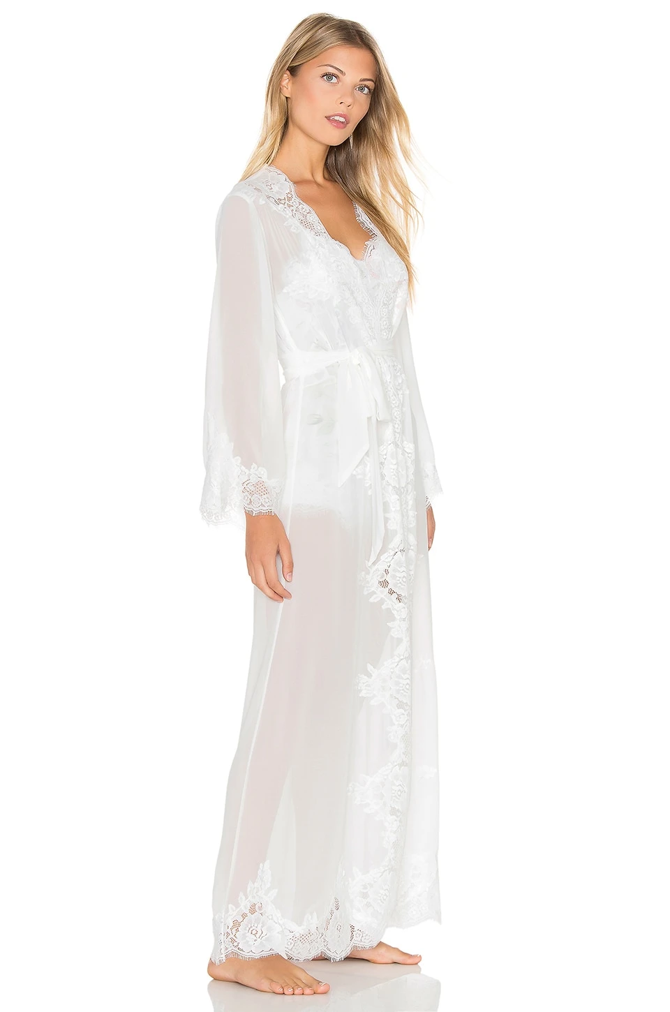 Helena Long Robe White 3 Helena Long Robe White – Image 3