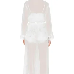 Helena Long Robe White 7 Helena Long Robe White -Ravis Mode Soldes Boutique HOME WI45 V4