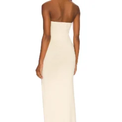 ROBE MAILLE CROCHET ANNELI Ivory -Ravis Mode Soldes Boutique HOOF WD883 V3