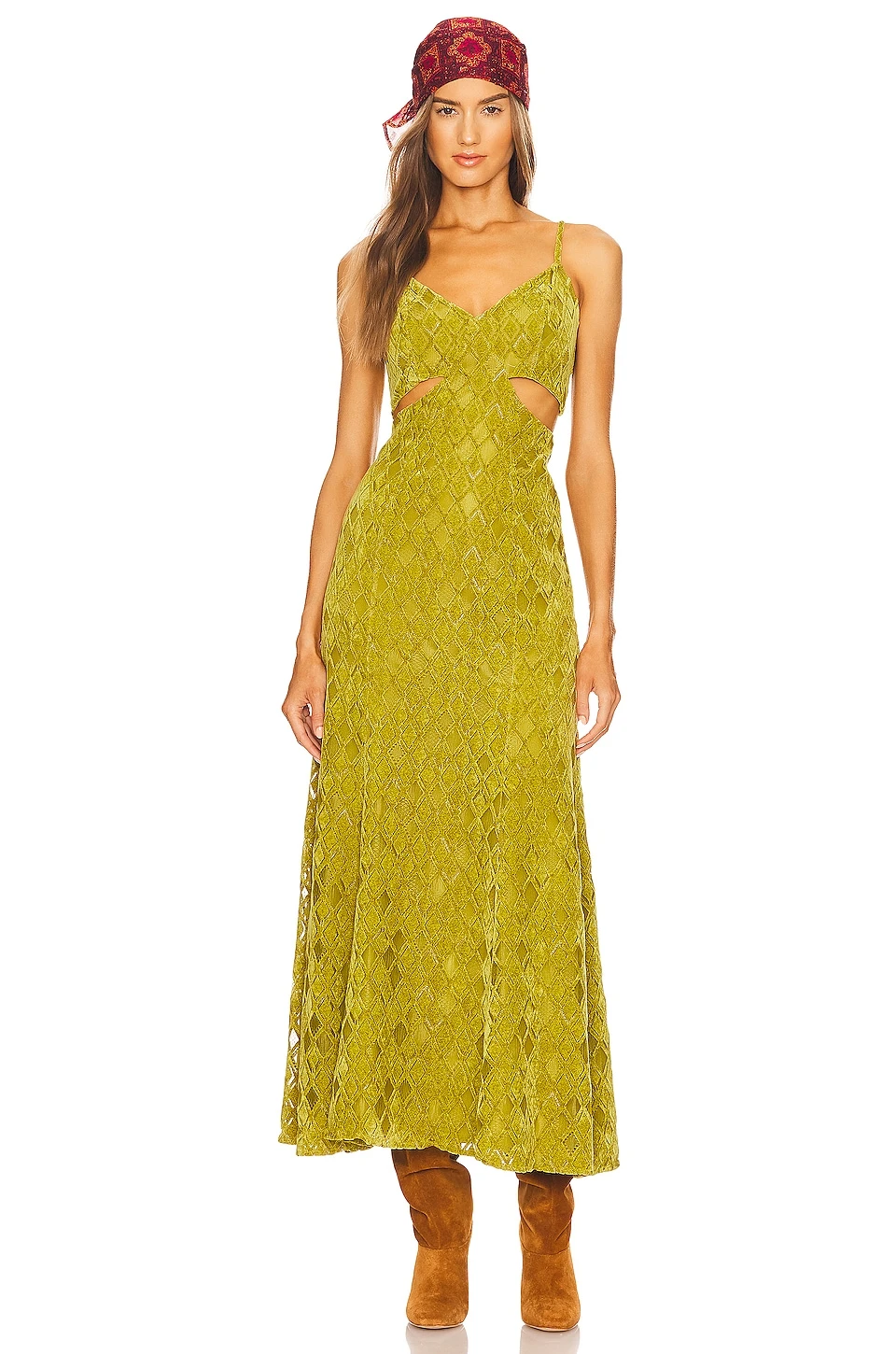 ROBE MAXI FRANCIA Chartreuse Green 1 ROBE MAXI FRANCIA Chartreuse Green