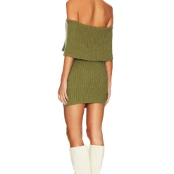 ROBE MIKI Olive Green -Ravis Mode Soldes Boutique HOOF WD925 V3