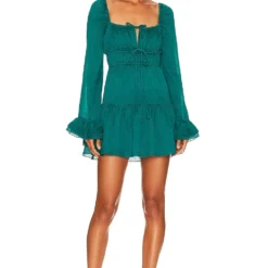 ROBE COURTE LARA Deep Teal