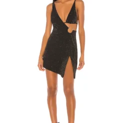 ROBE COURTE REI Stardust Black