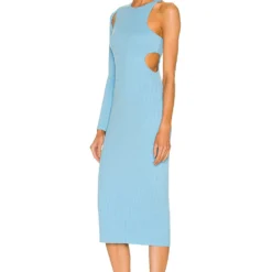 ROBE MI-LONGUE JOELLE Cyan Blue 6 ROBE MI-LONGUE JOELLE Cyan Blue -Ravis Mode Soldes Boutique HURR WD528 V3