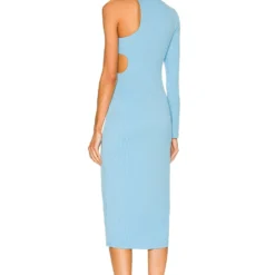 ROBE MI-LONGUE JOELLE Cyan Blue 7 ROBE MI-LONGUE JOELLE Cyan Blue -Ravis Mode Soldes Boutique HURR WD528 V4