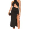 ROBE MI-LONGUE KYRA Black