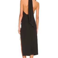 ROBE MI-LONGUE KYRA Black -Ravis Mode Soldes Boutique HURR WD571 V3