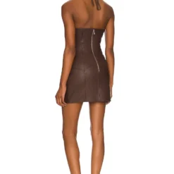 ROBE COURTE BLAKE Dark Brown -Ravis Mode Soldes Boutique HURR WD589 V3
