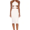 ROBE MI-LONGUE SILVANA White