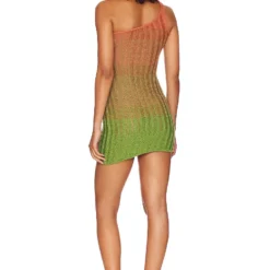 ROBE COURTE PLAYA Pink & Green Ombre -Ravis Mode Soldes Boutique HURR WD609 V3