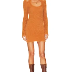 ROBE NESSA Camel Brown