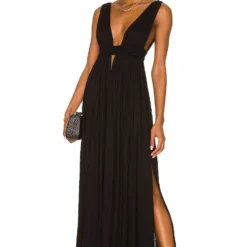 ROBE ANJELI EMPIRE Black