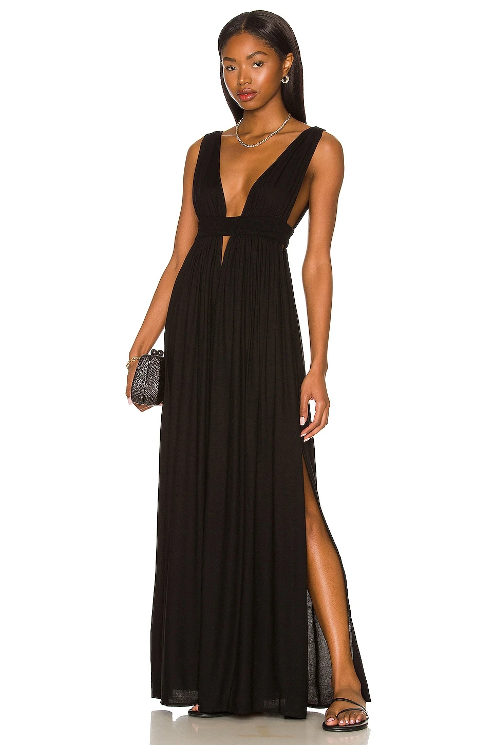 ROBE ANJELI EMPIRE Black 1 ROBE ANJELI EMPIRE Black