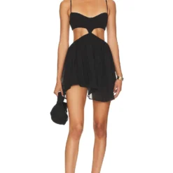 ROBE COURTE LUCILLA Black