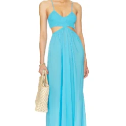 ROBE MAXI INNOCENCE Ocean Blue 9 ROBE MAXI INNOCENCE Ocean Blue -Ravis Mode Soldes Boutique INDA WD872 V1 1